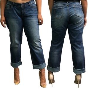 Standard & Practices | Boyfriend Jeans in Dark Wash Womans size 18W Plus